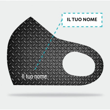 Mascherina dal design "Industriale"