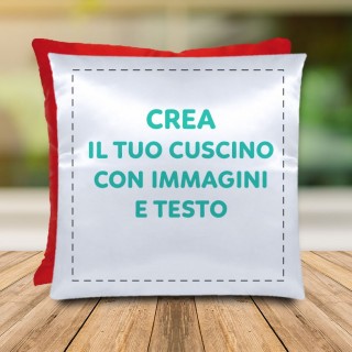 Cuscino bicolore in raso 2