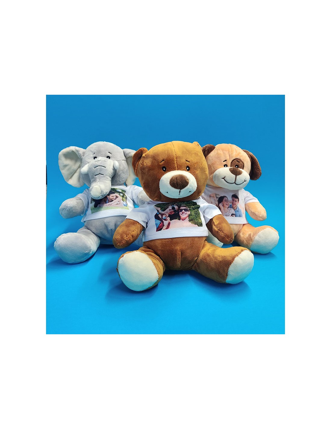 Rainbow Dog - Peluche Morbido Da 40 Cm - Costruisci Il Tuo Orsacchiotto Con Registratore Vocale F 743451
