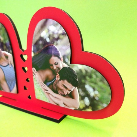 Cornice doppio cuore